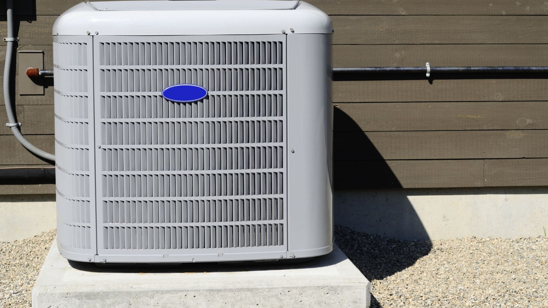 Premium residential AC condenser installed by Advantage Heating & Air