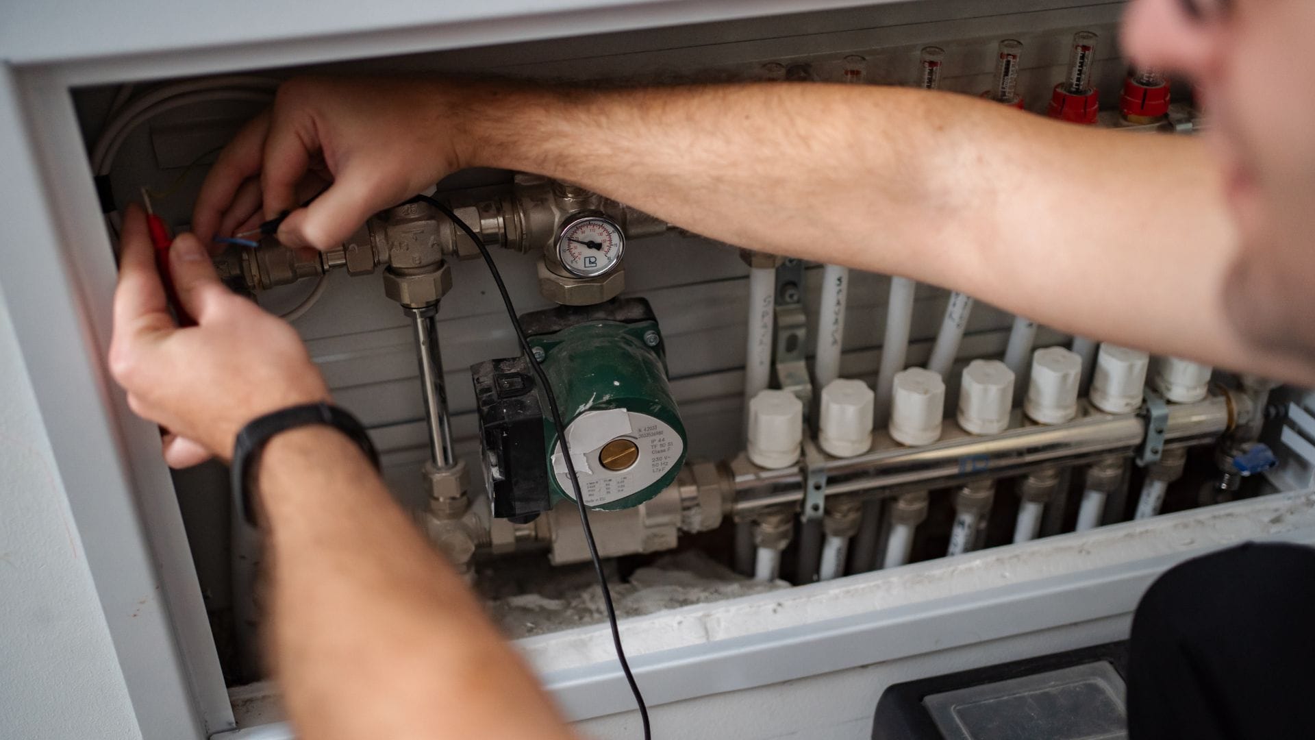 Heating system installation in an Oklahoma City home