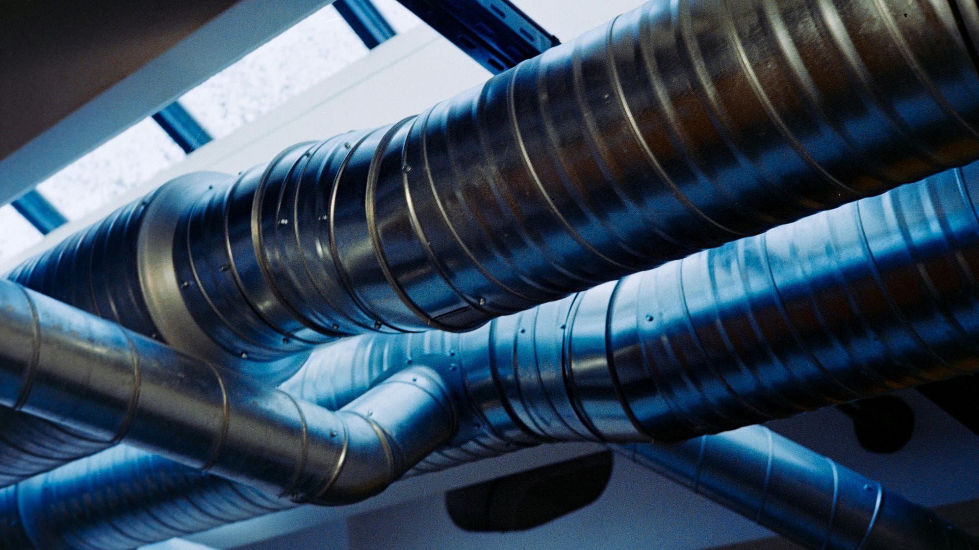 Industrial ductwork installation by Advantage Heating & Air