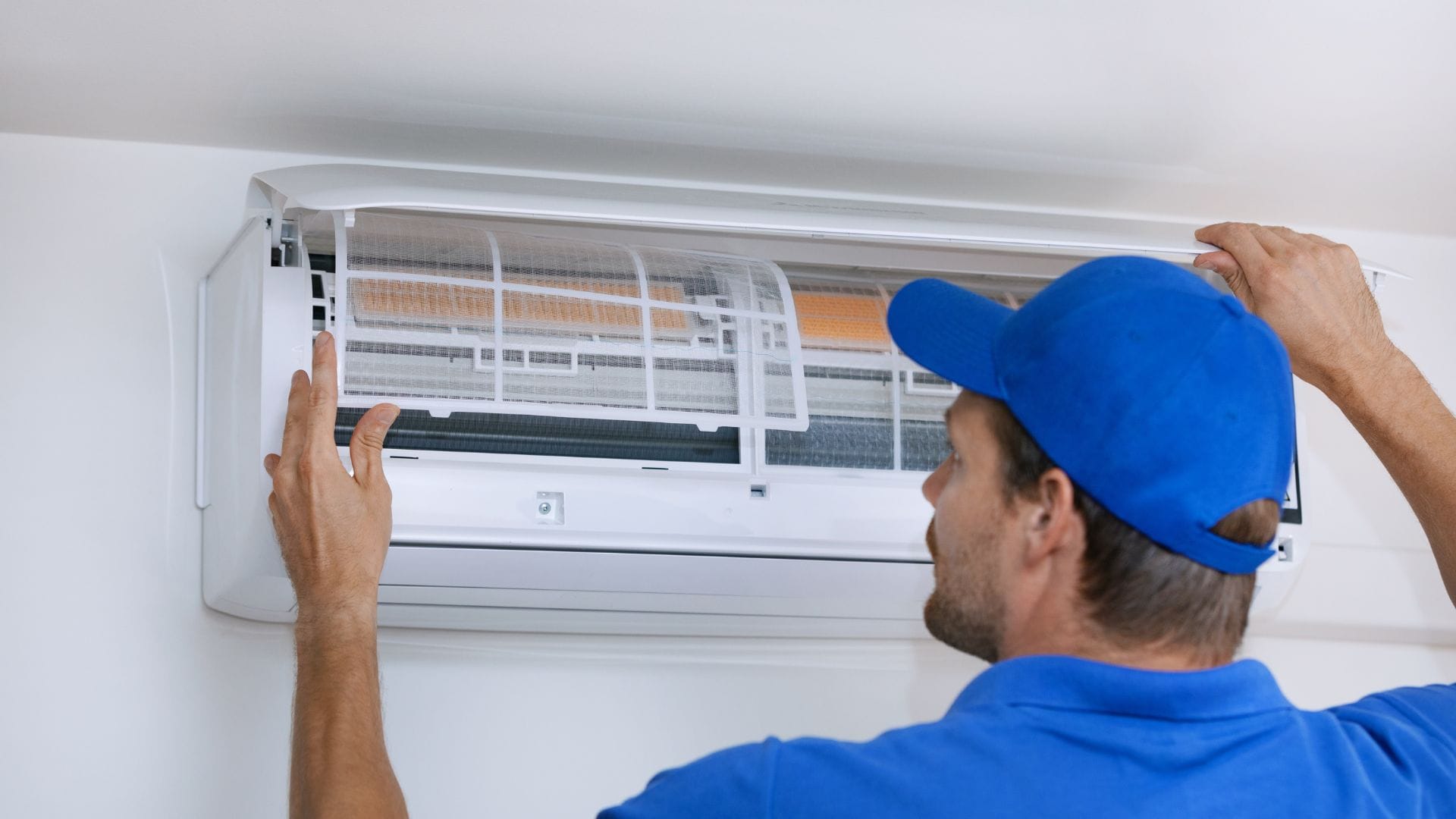 Maintenance cleaning of a ductless mini-split