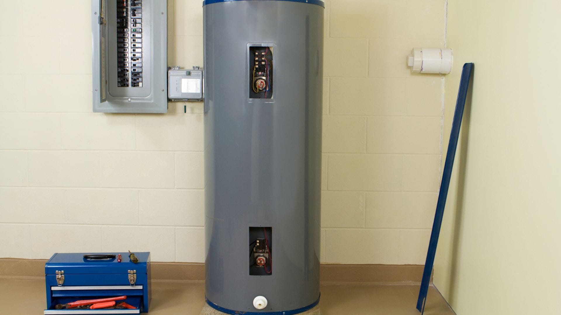 Residential water heater installation